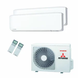 (4,0KW) Multi-split Mitsubishi Heavy Industries 2x 2,0KW met WIFI (Inc standaard montage)